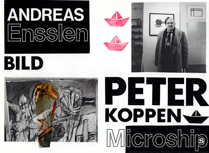 Einladungskarte 1993 Peter Koppen Microships - Andreas Ensslen Bild